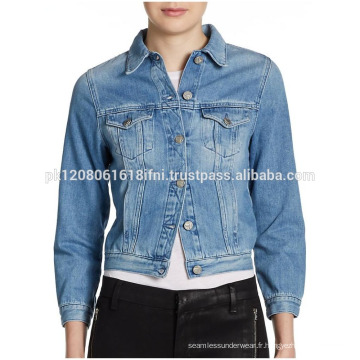 Jean veste mode femme pour tenue de club et de fête